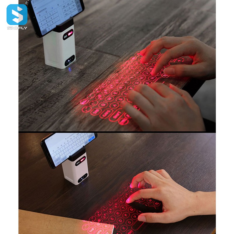 Laser projection virtual laser keyboard